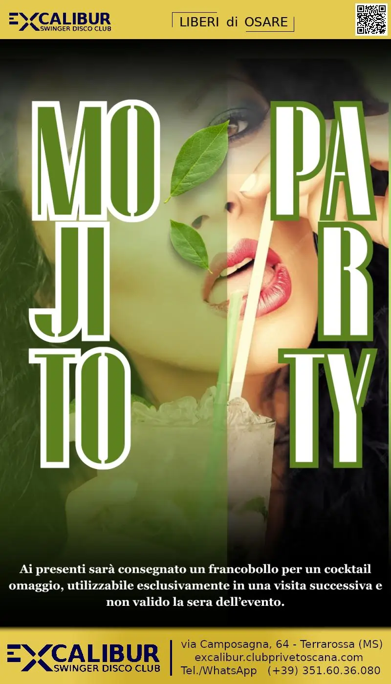 Swinger club prive evento Mojito Party night
